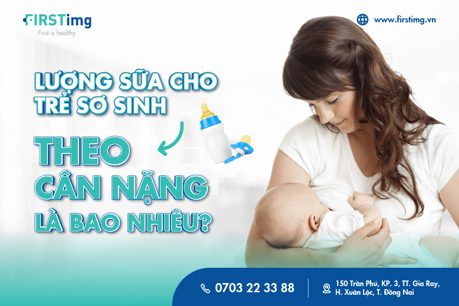 lượng sữa cho trẻ sơ sinh theo cân nặng